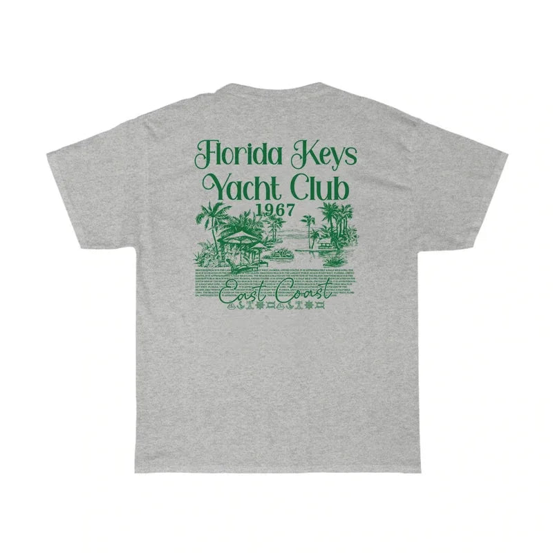 T-shirt florida yacht club gris clair / s
