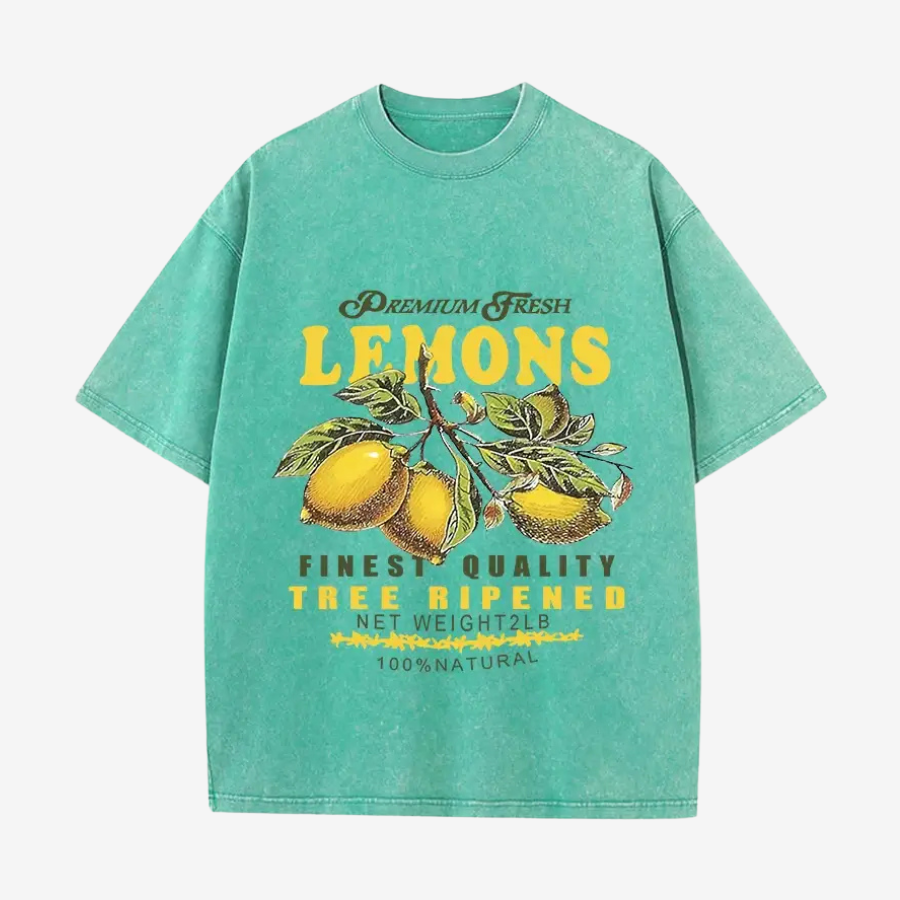 t shirt lemon vert