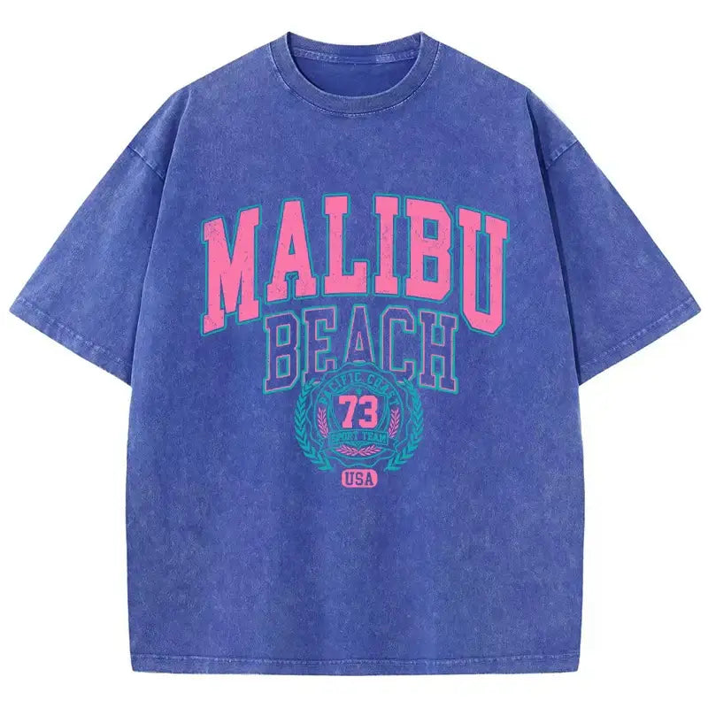 T-shirt malibu beach bleu / xs
