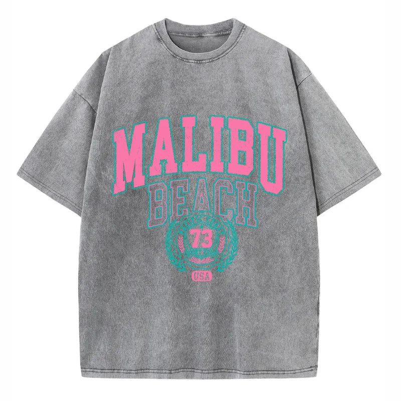 T-shirt malibu beach gris / xs