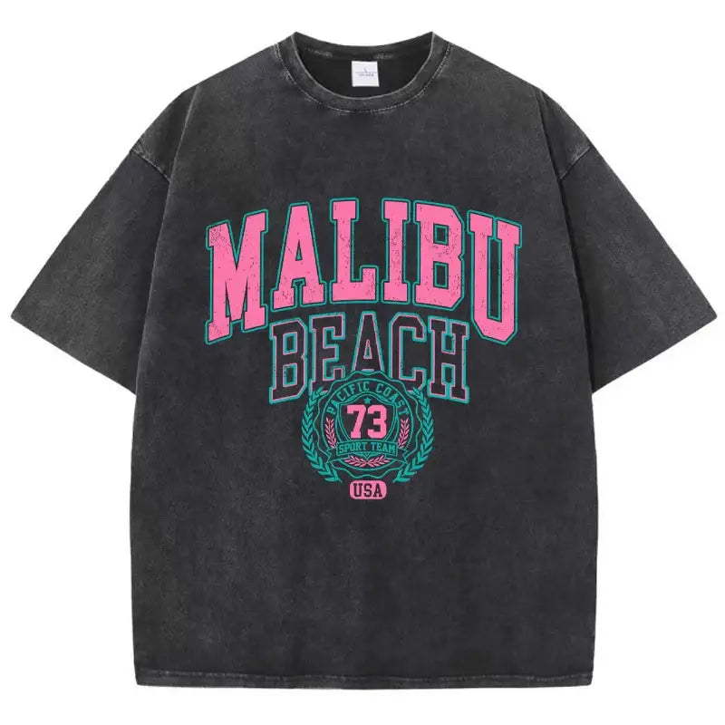 T-shirt malibu beach noir / xs