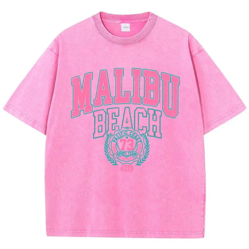 T-shirt malibu beach rose / xs