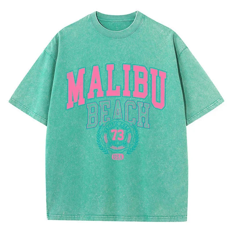 T-shirt malibu beach vert clair / xs