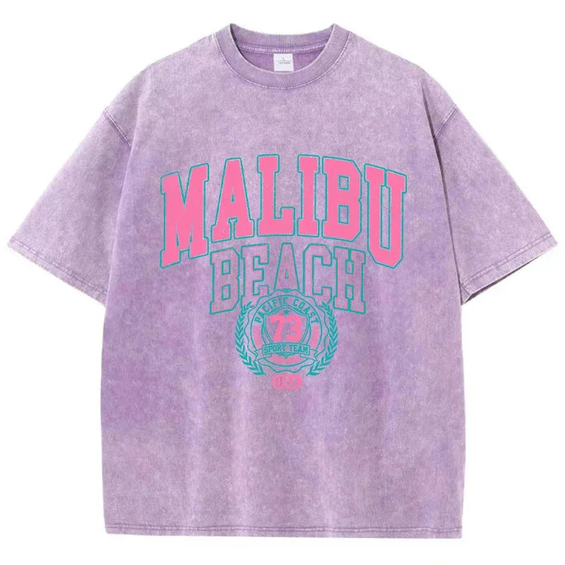 T-shirt malibu beach violet / xs
