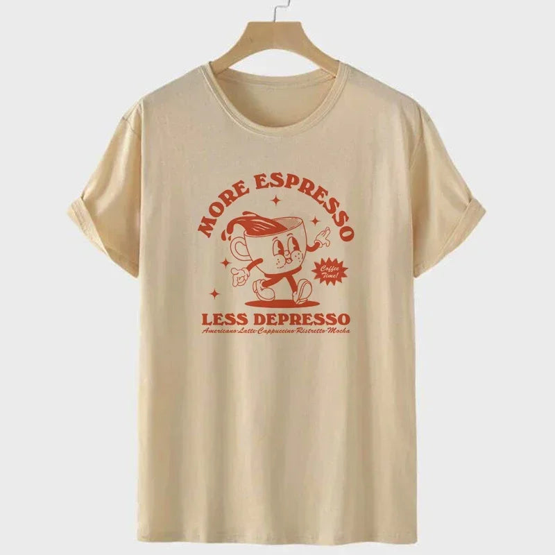 T-shirt more espresso beige / s