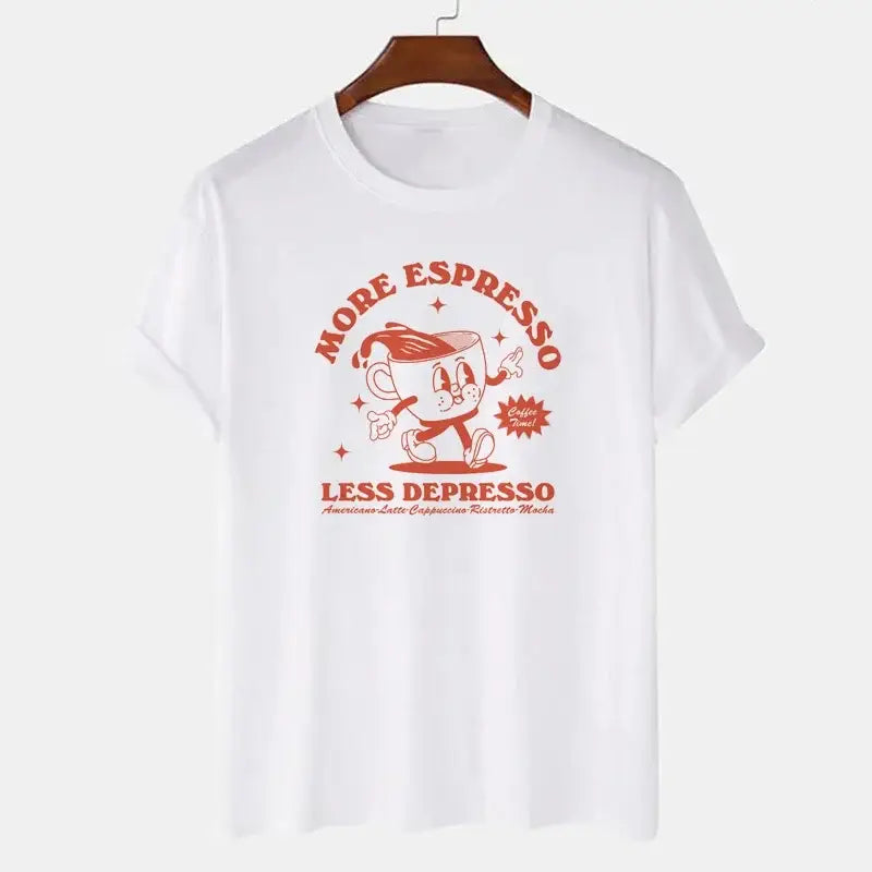 T-shirt more espresso blanc / xxl