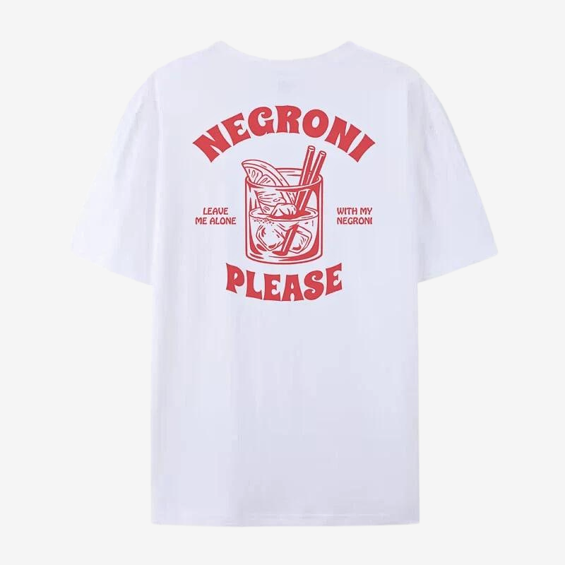 T-shirt negroni please blanc / s