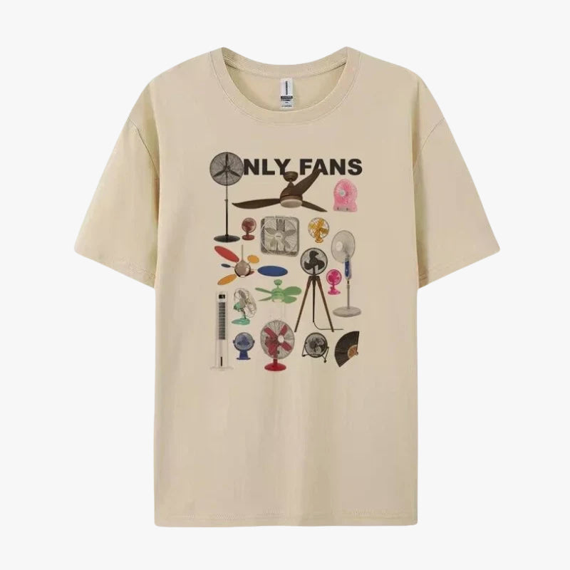 T-shirt only fans beige / xs