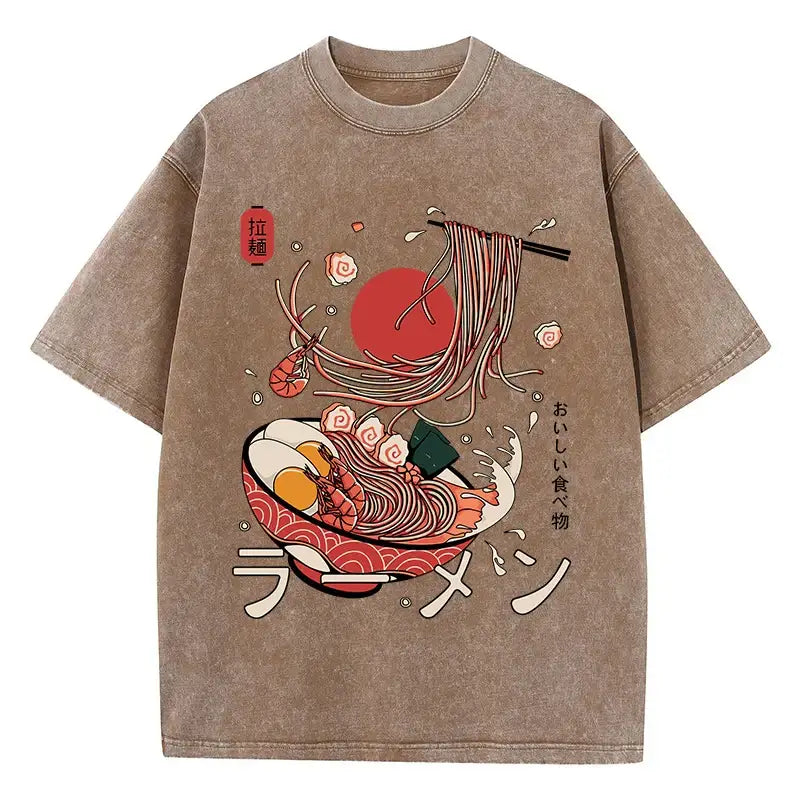 T-shirt ramen marron / s