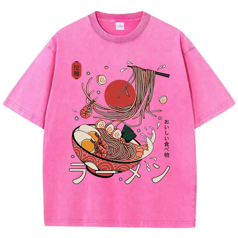 T-shirt ramen rose / s