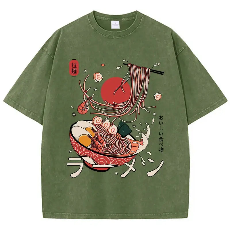 T-shirt ramen vert / s