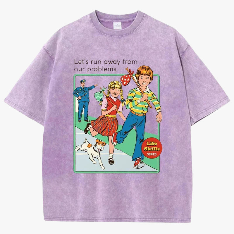 T-shirt run away violet / xs
