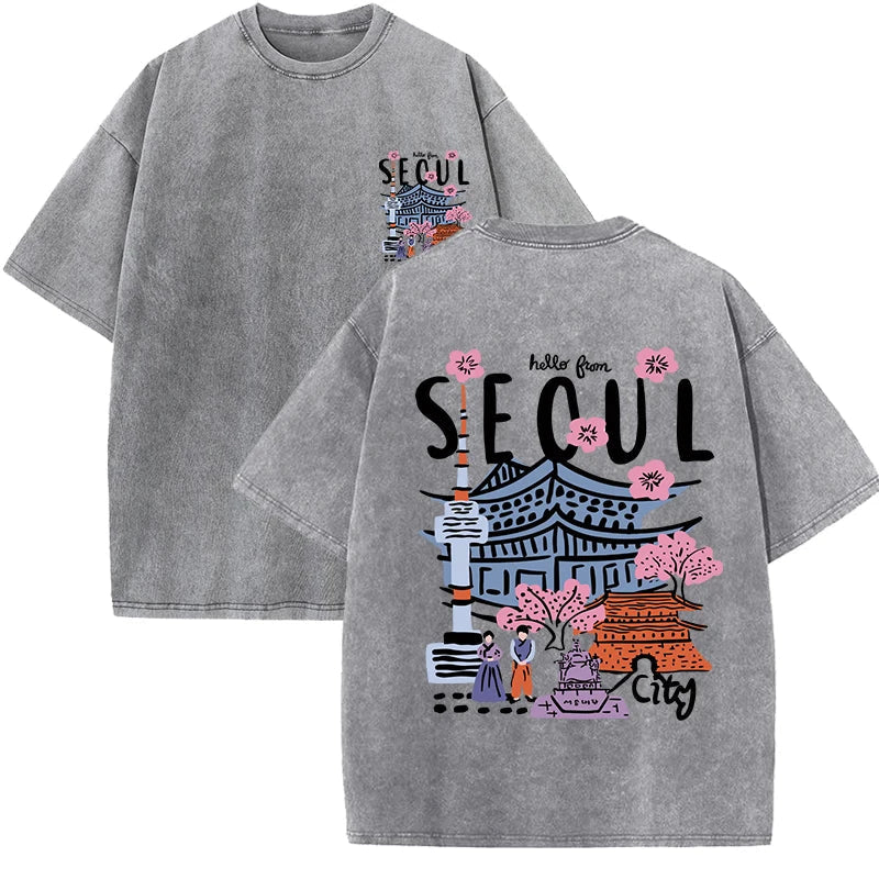 T-shirt seoul gris / xs