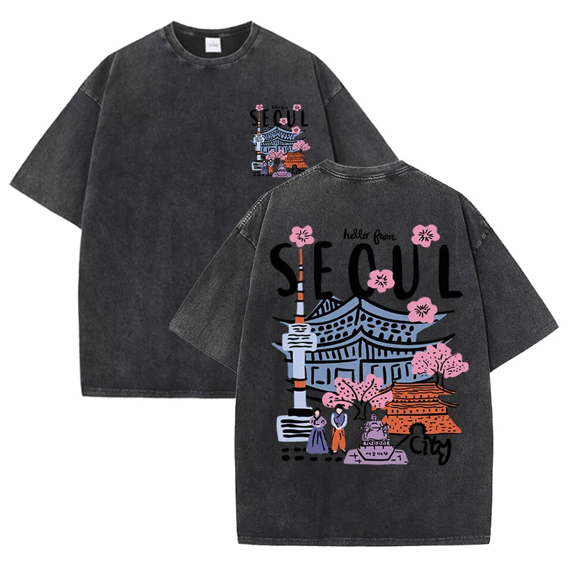 T-shirt seoul noir / xs