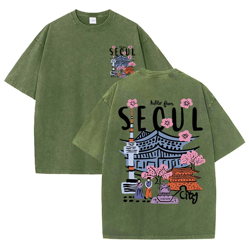 T-shirt seoul vert / xs
