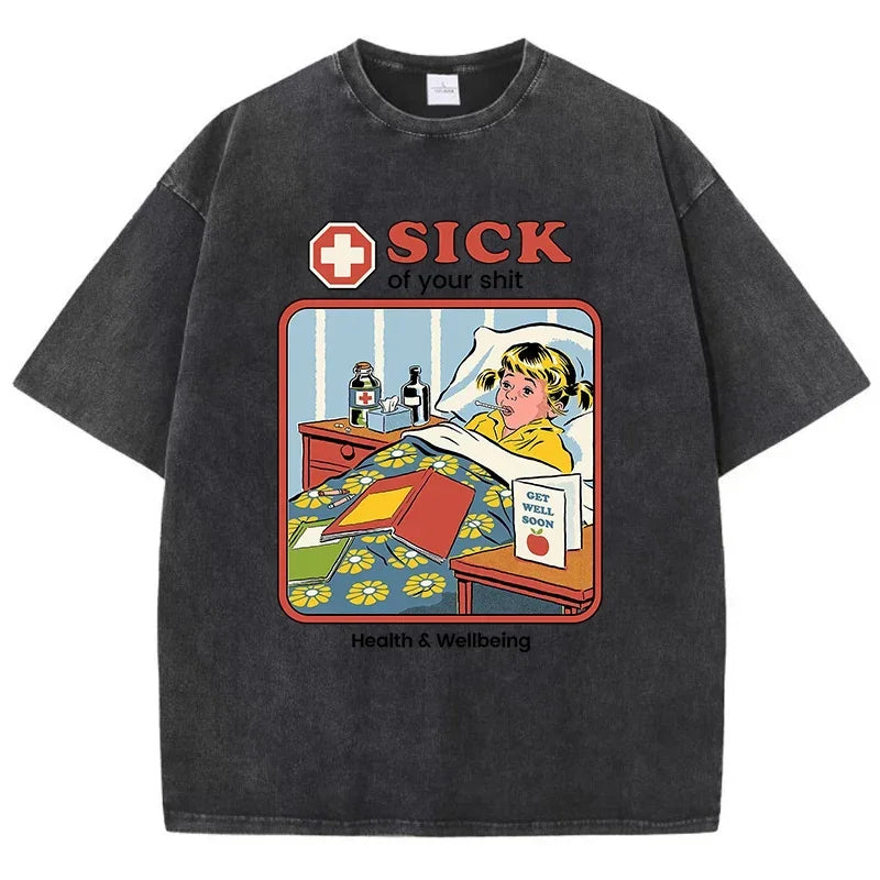 T-shirt sick noir / xs