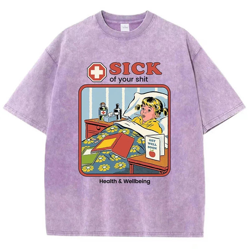 T-shirt sick violet / xs