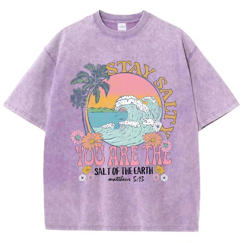 T-shirt stay salty violet / xs