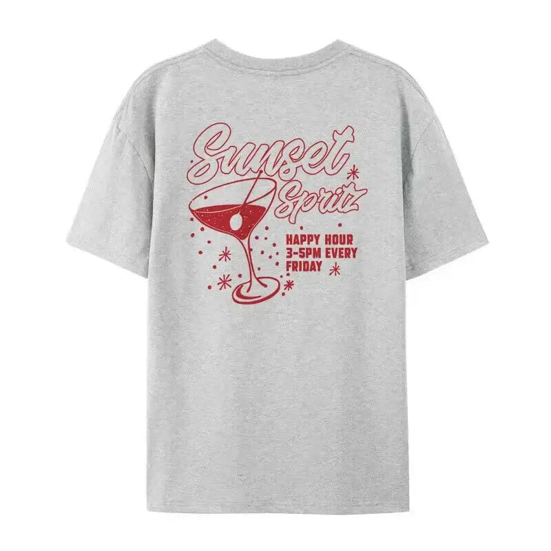 T - shirt sunset spritz gris / l