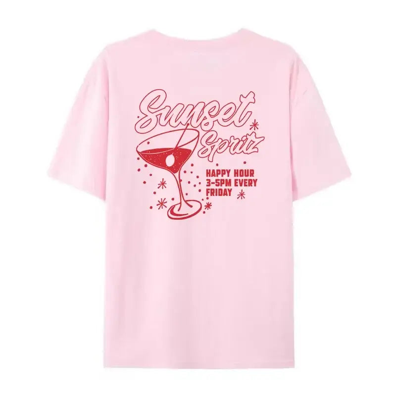 T - shirt sunset spritz rose / s