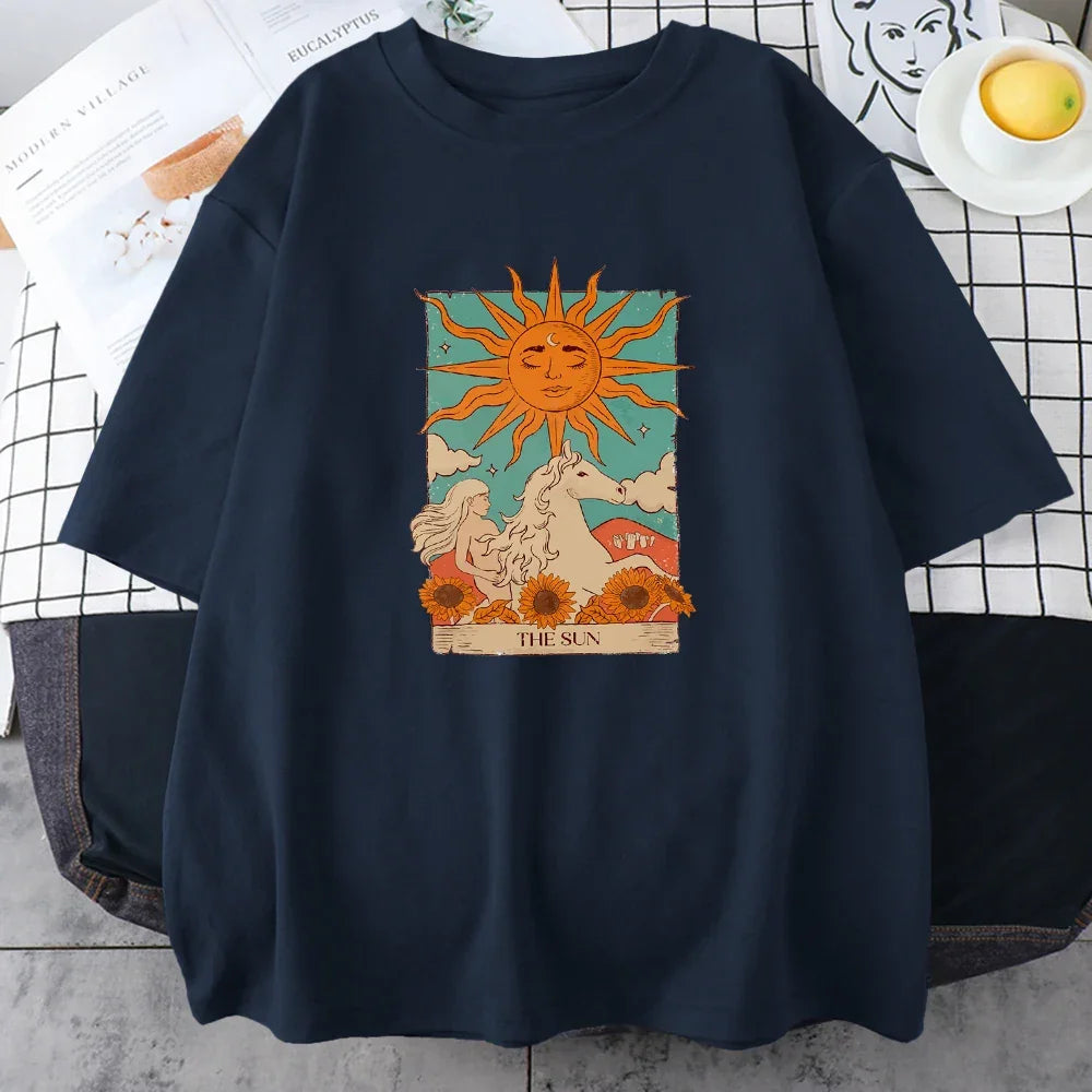 T-shirt the sun bleu / s