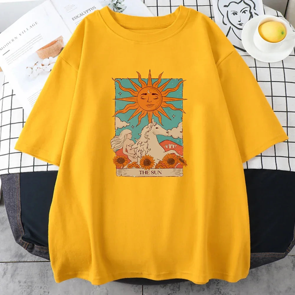 T-shirt the sun jaune / s