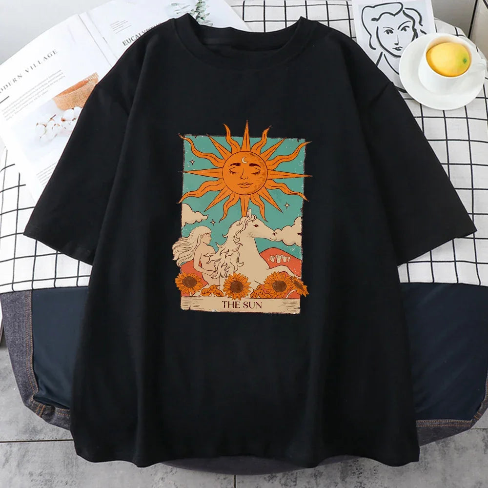 T-shirt the sun noir / s