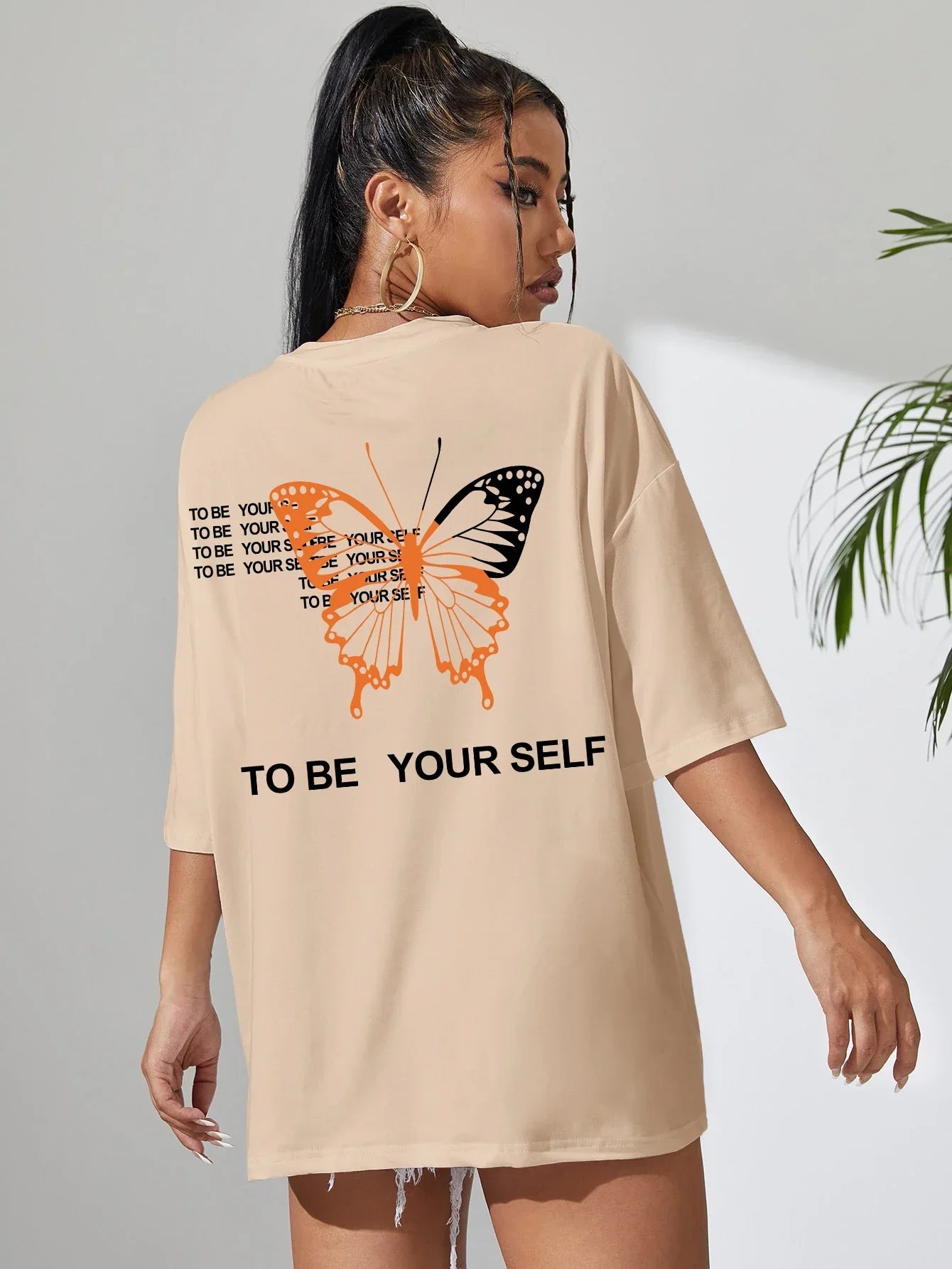 T-shirt to be yourself beige / s