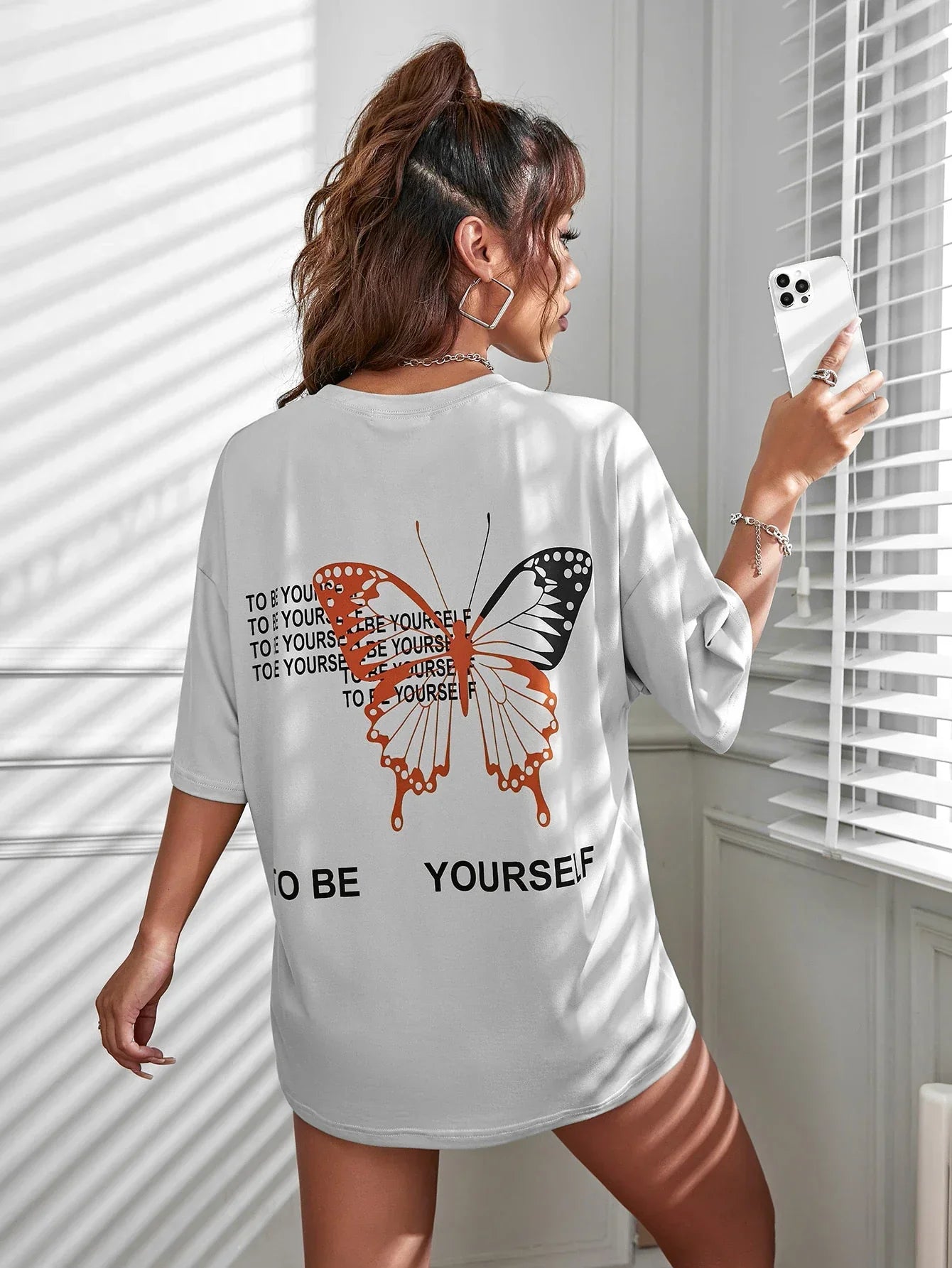 T-shirt to be yourself blanc / s