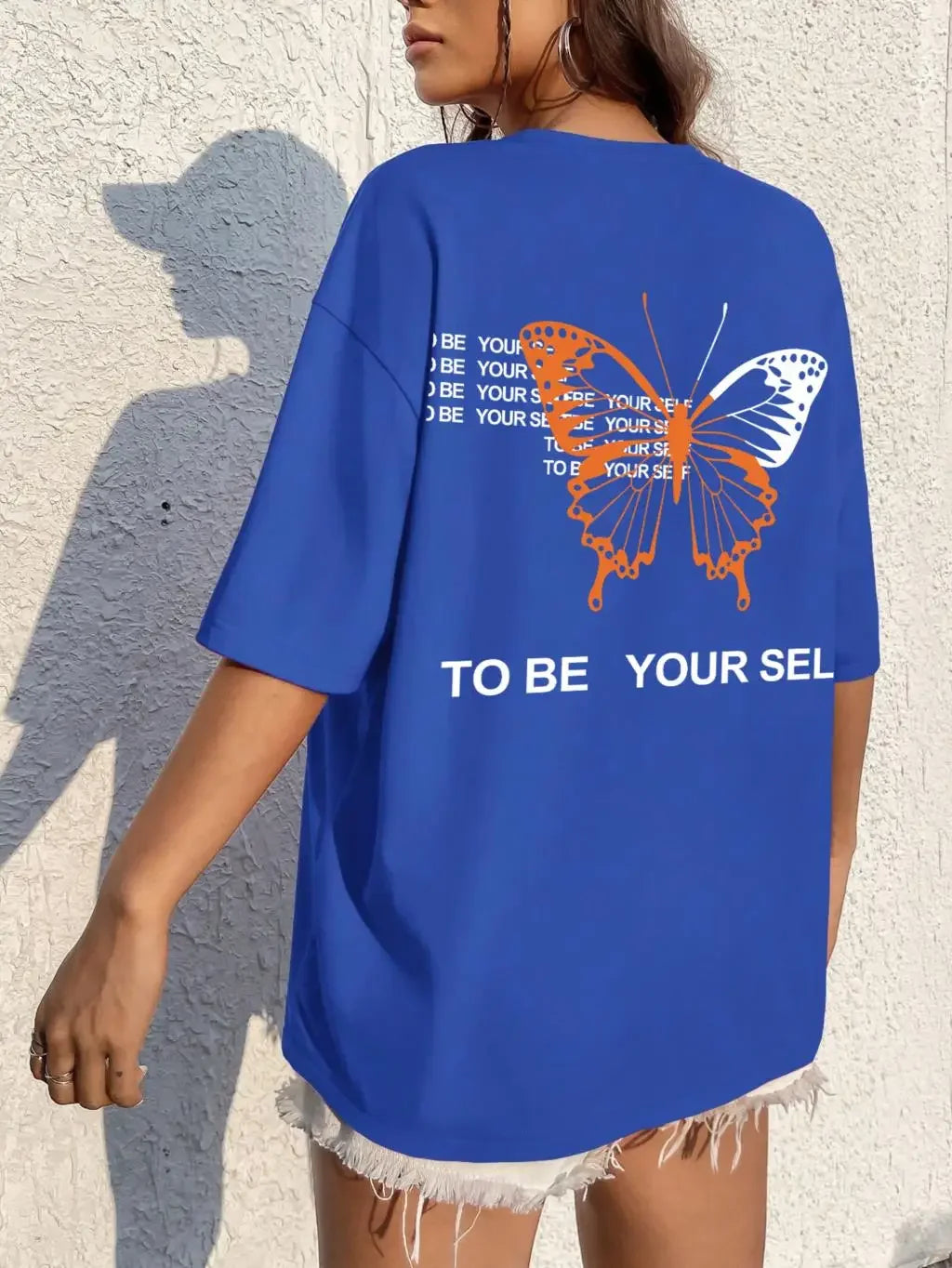 T-shirt to be yourself bleu / s