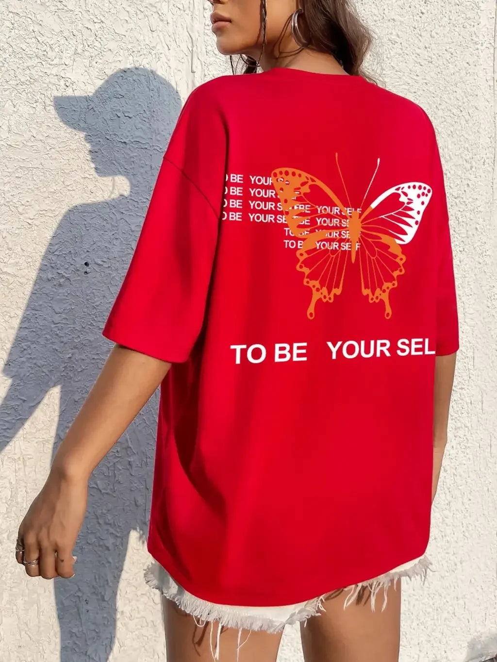 T-shirt to be yourself rouge / s