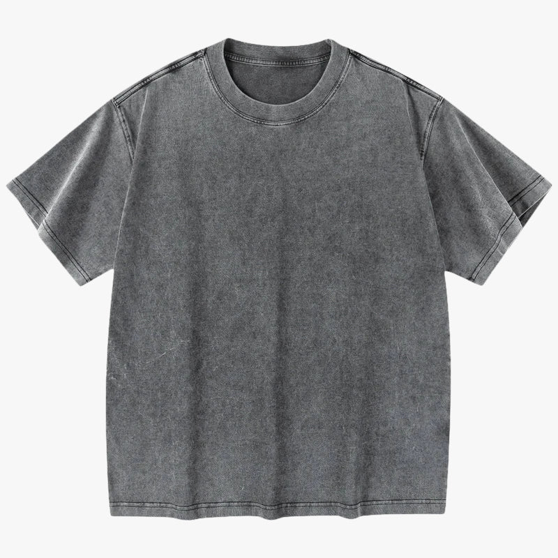 T-shirt washed gris / s
