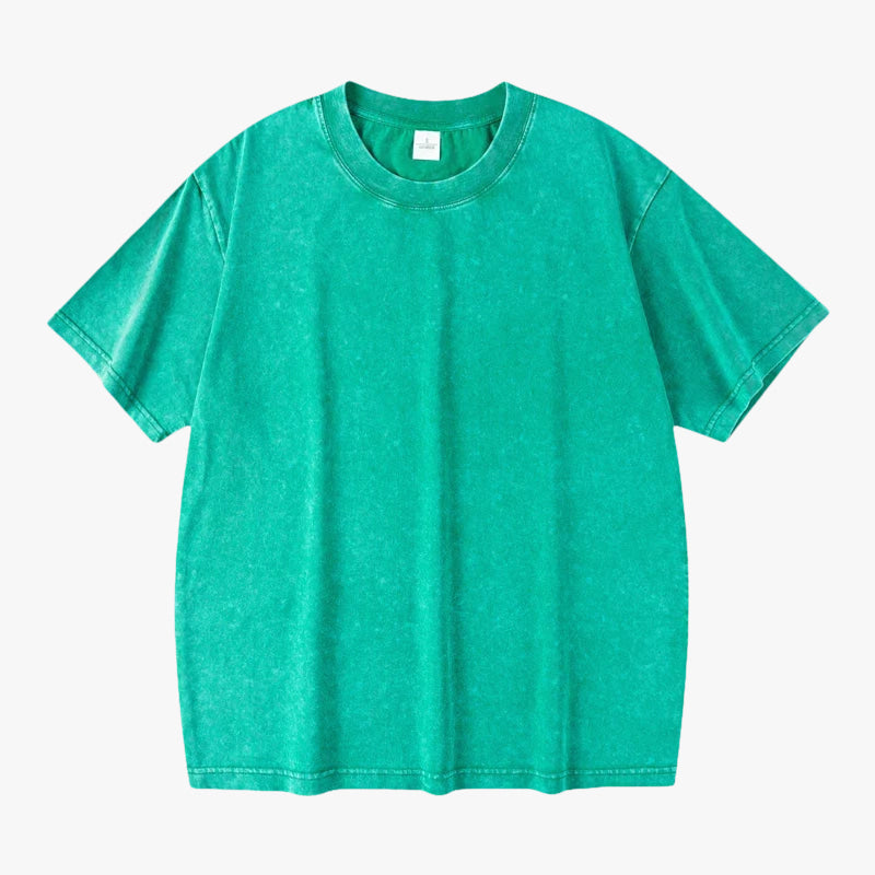 T-shirt washed vert / s