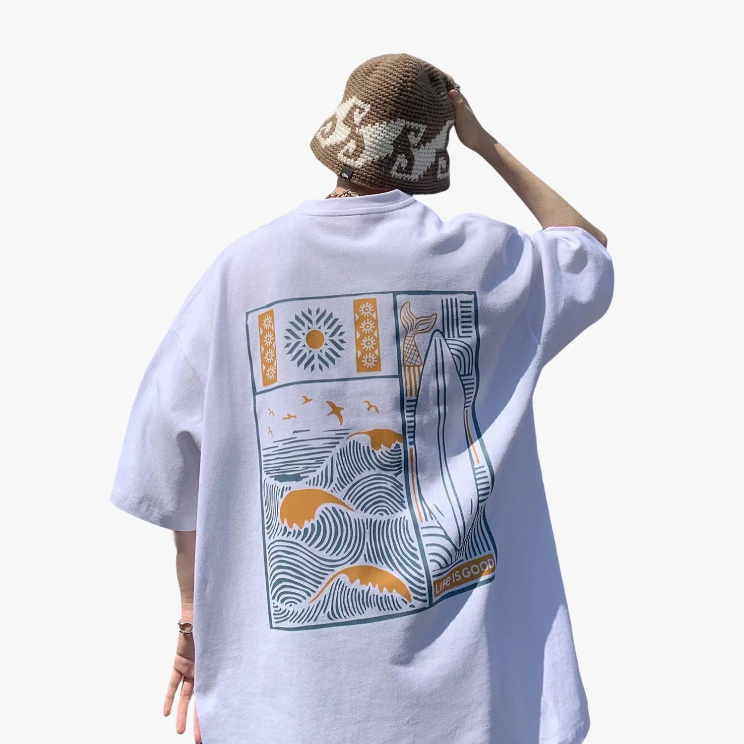 T-shirt wave