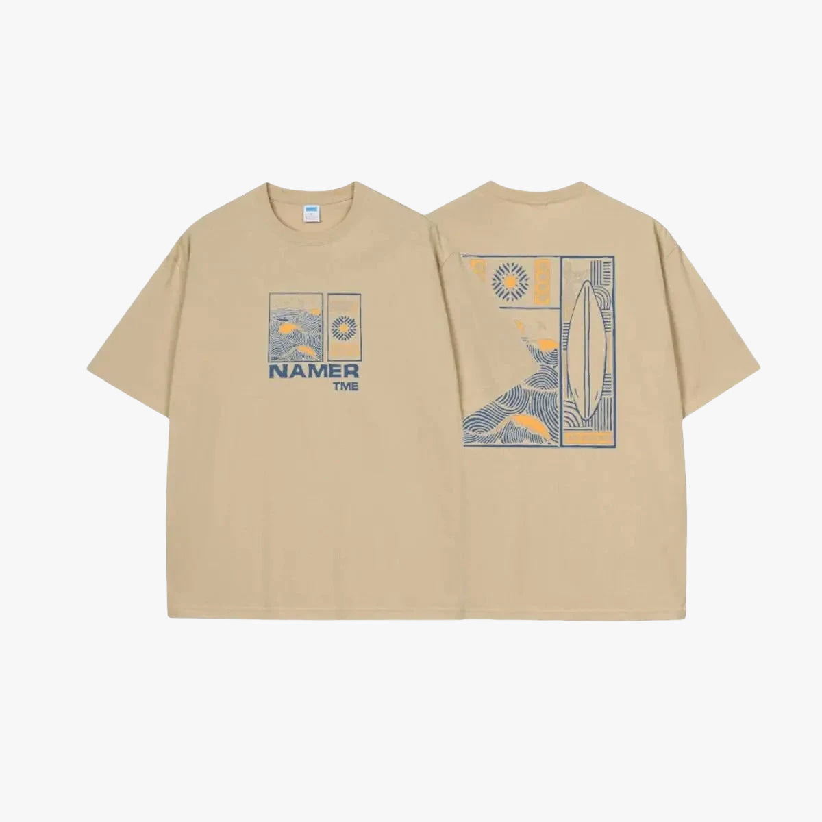 T-shirt wave beige / s