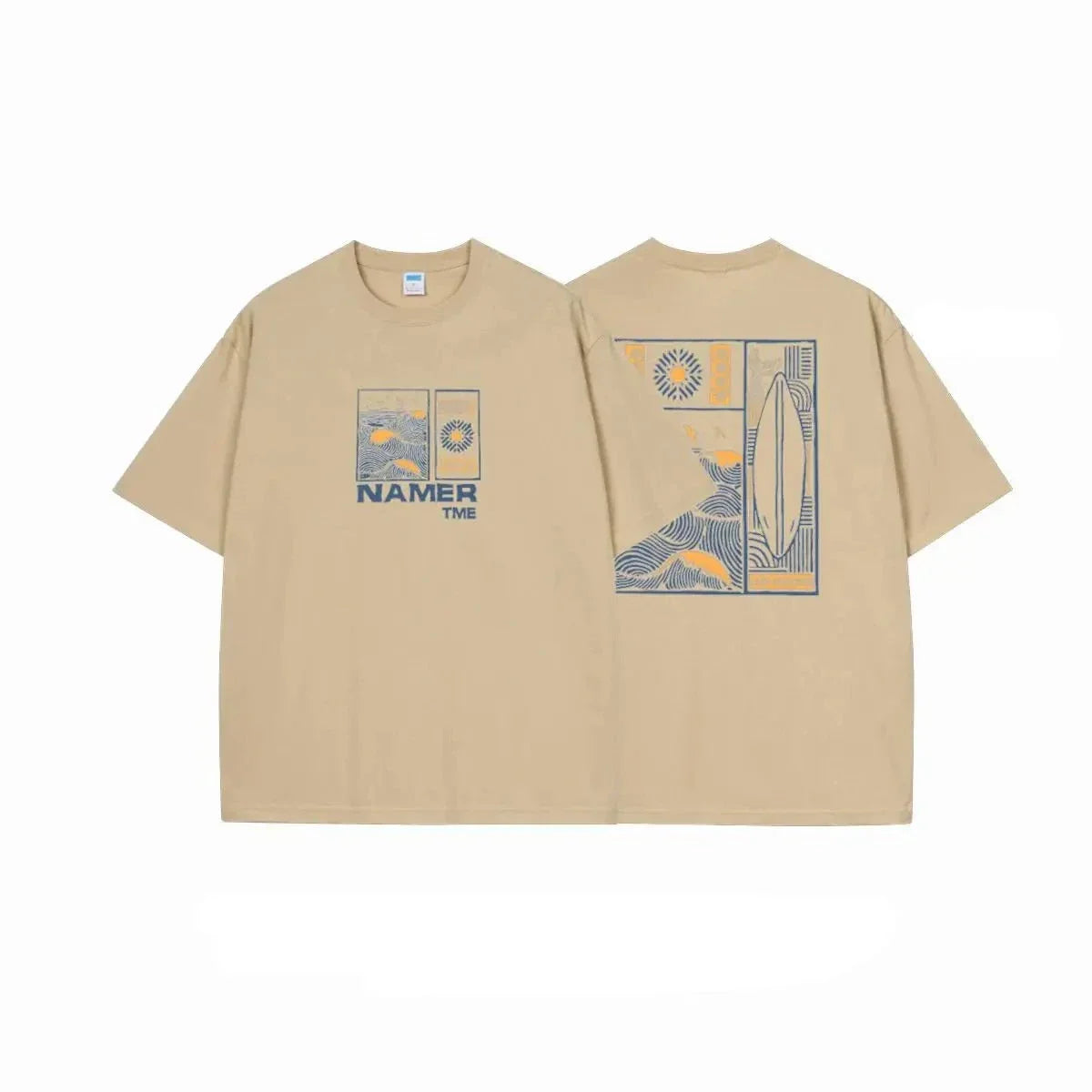 T-shirt wave beige / s