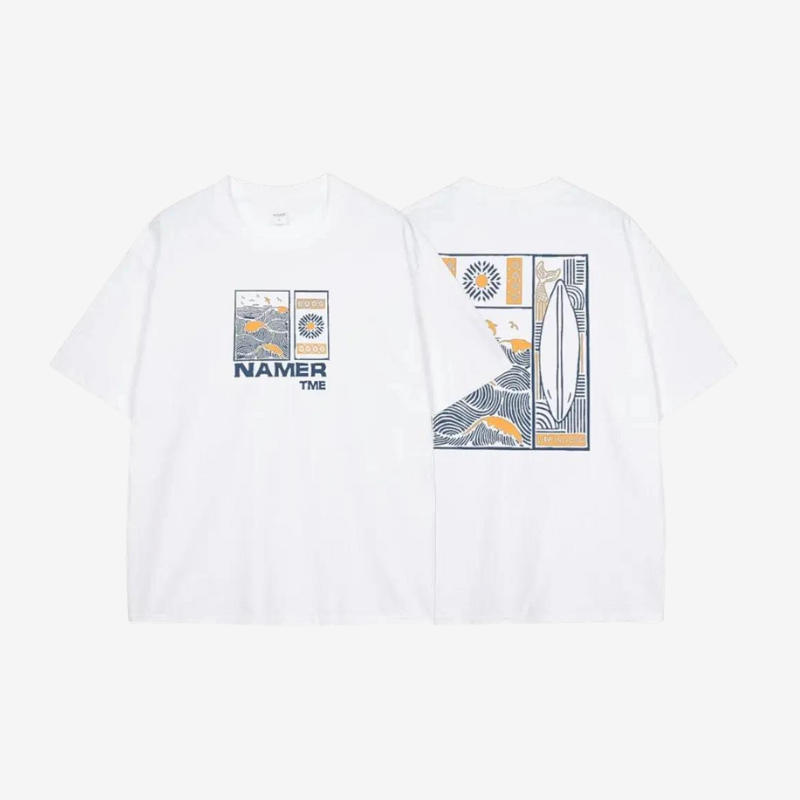 T-shirt wave blanc / s