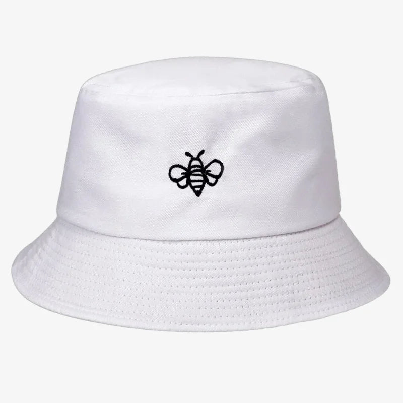 Chapeau bob abeille blanc