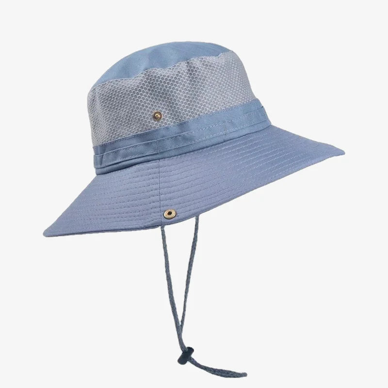 Chapeau bob avec fil gris