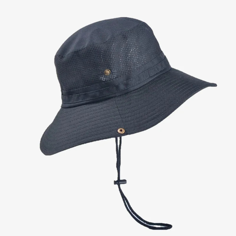 Chapeau bob avec fil noir