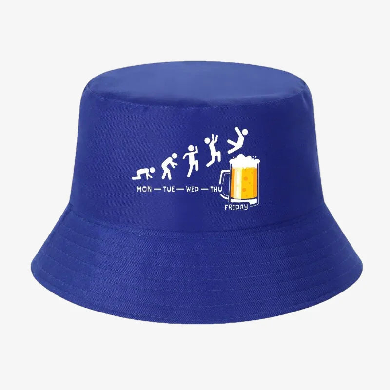 Chapeau bob beer bleu