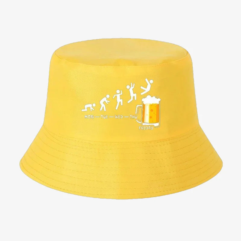 Chapeau bob beer jaune