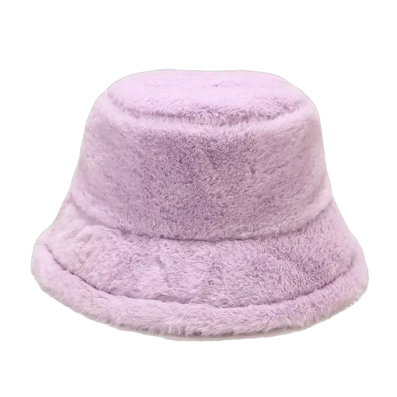 Bob en fourrure violet