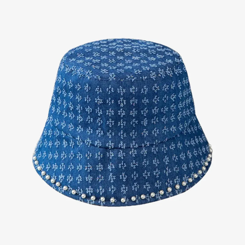 Chapeau bob en jean chic bleu