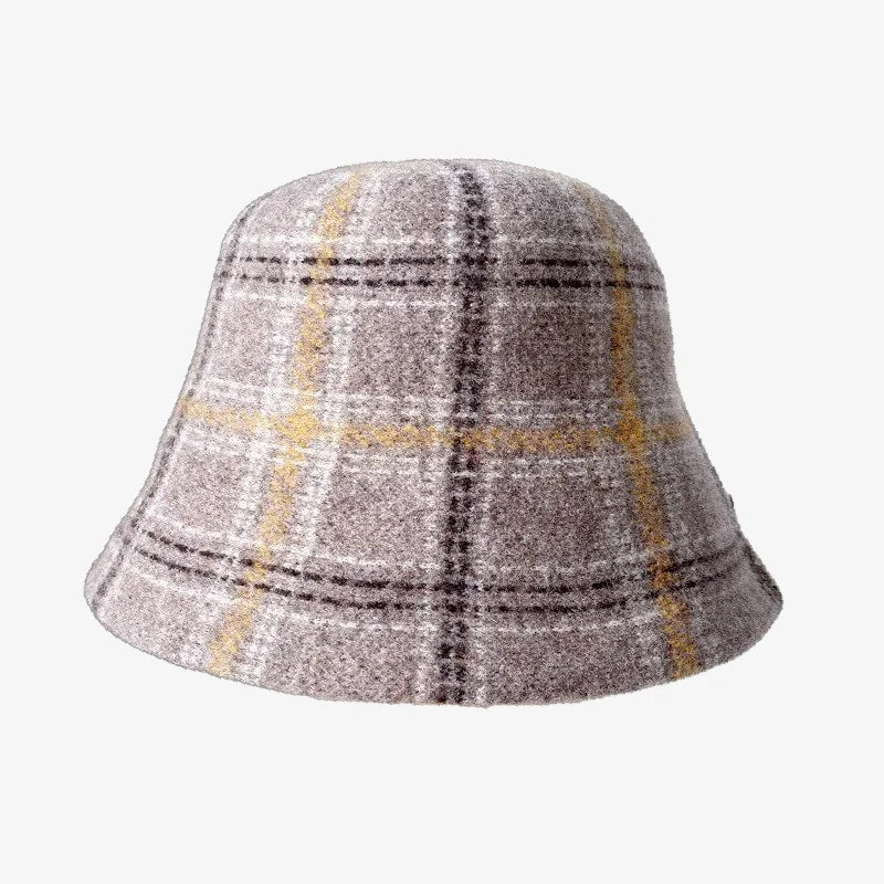 Chapeau bob laine marron