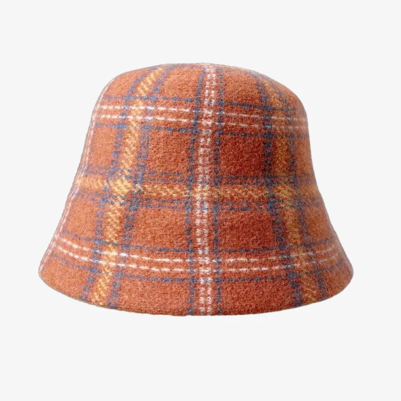 Chapeau bob laine orange