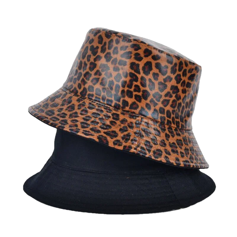 Bob léopard réversible marron