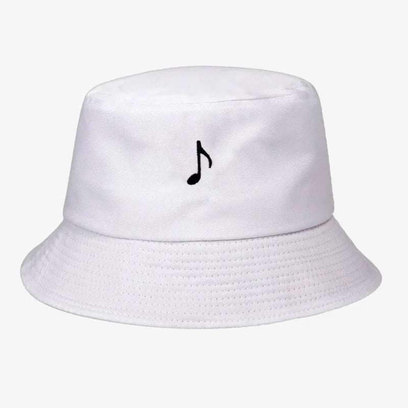 Chapeau bob musique blanc