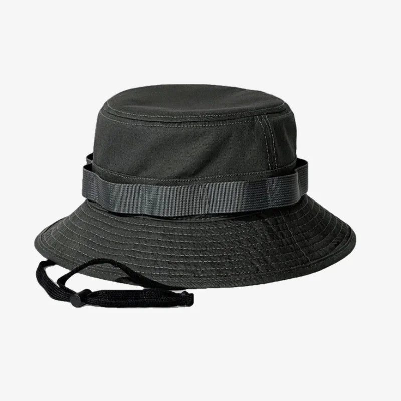 Chapeau bob pêche gris