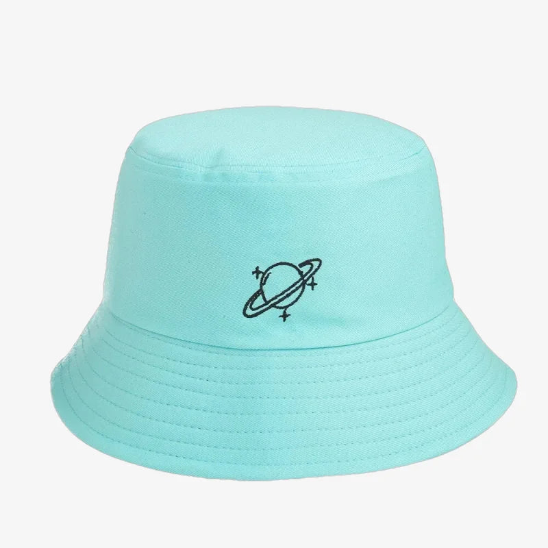 Chapeau bob planète bleu